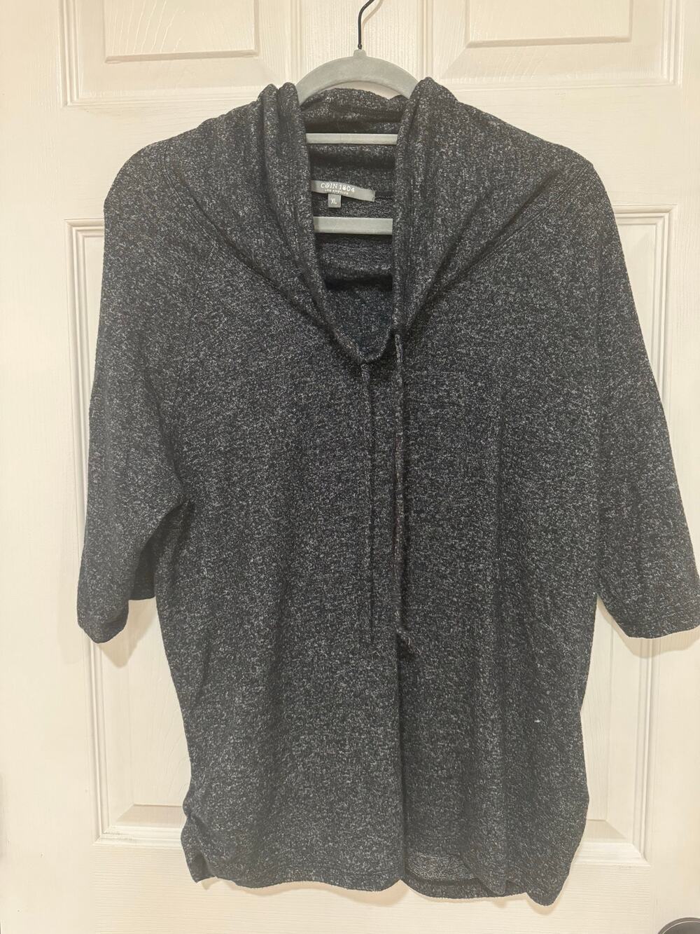Women's Coin 1805 Los Angeles Soft Fleece Pull Over Sweater Fold Over Neck XL
